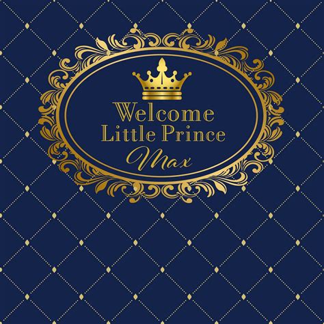 custom Royal Blue Little Prince Crown photography backgrounds High ...