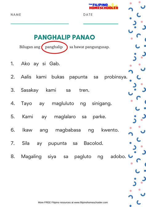 Filipino Worksheets For Grade 4 Images And Photos Finder