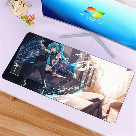 Siancs Large 60x30cm Hatsune Miku Mouse Pad Sexy Anime Laptop Mouse Mat Game Gamer Gaming