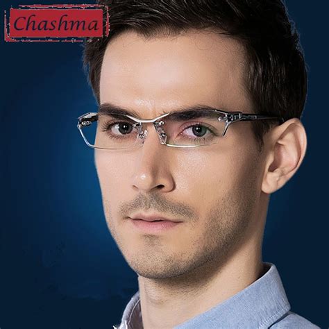Óculos De Prescrição De Titânio Puro Níquel Óculos Masculinos Armação Leve Marca De Designer