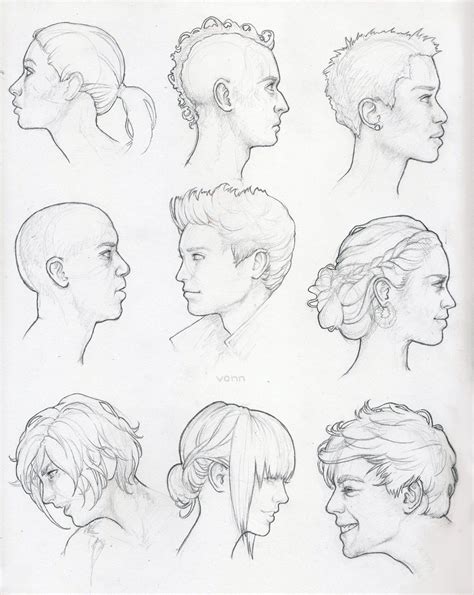 How To Draw A Male Face Side View