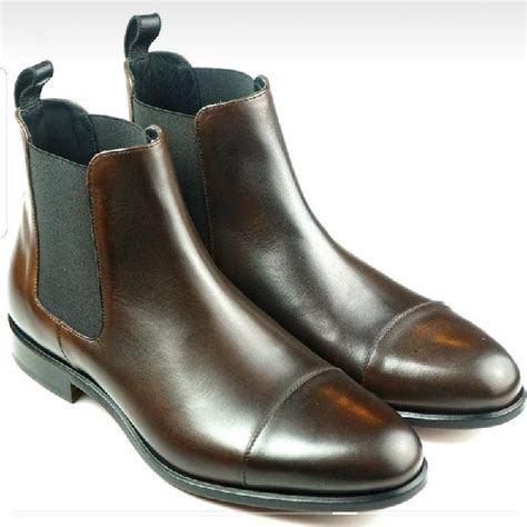 Coffee Brown Leather Chelsea Boot Mens Boot Leather Boot On Storenvy