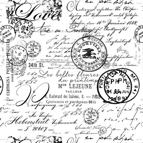 Vintage Handwriting From Old Letters And Postcards Unique Black And