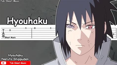 Naruto Shippuden Ost Hyouhaku Sasuke Theme Guitar Tutorial Youtube