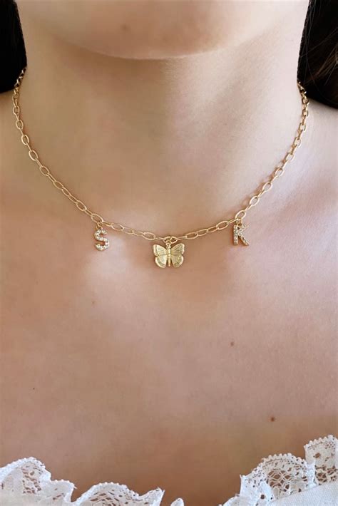 24k gold plated butterflies attached to a dainty rolo chain ♥the more butterflies the better ♥