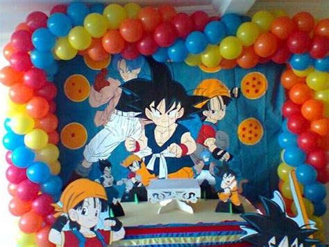 Decoración Fiesta De Dragon Ball Z Imagui Decoracion De Cumpleaños