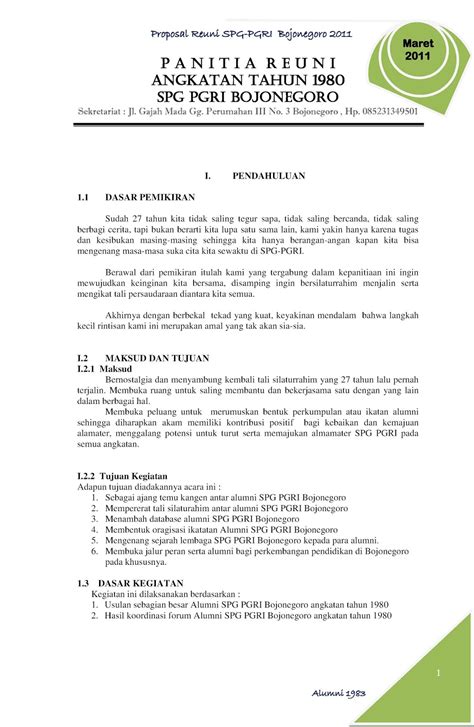 Text of contoh proposal reuni smp. Contoh Proposal Reuni Temu Kangen - IlmuSosial.id