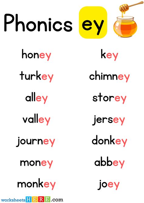 Spelling Phonics Ey Sounds Pdf Worksheet For Kids