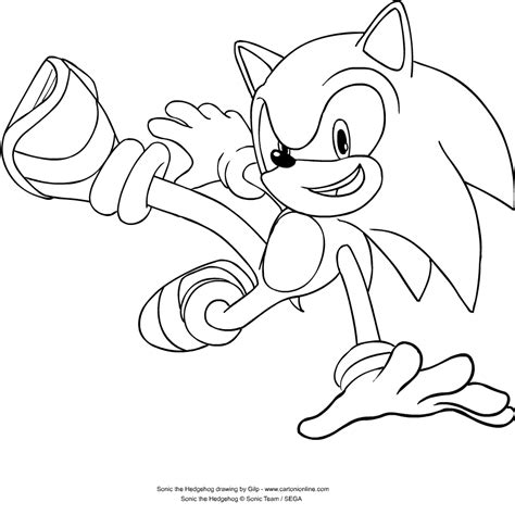 Dibujo De Sonic De Sega Para Pintar Y Colorear Colorear Dibujos De Images And Photos Finder