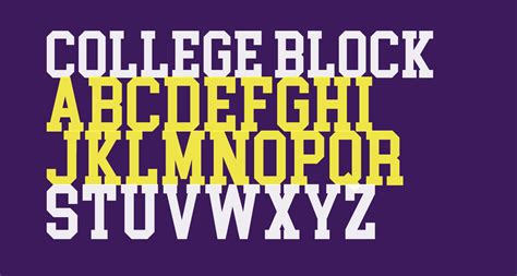 College Block Free Font What Font Is