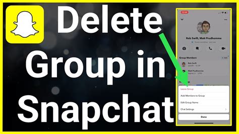 How To Delete Group In Snapchat YouTube