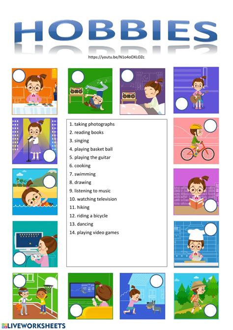Hobbies Interactive And Downloadable Worksheet You Can Do The