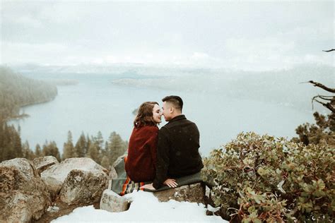 Winter Tahoe Engagement Session By Lake Tahoe Wedding Photographer