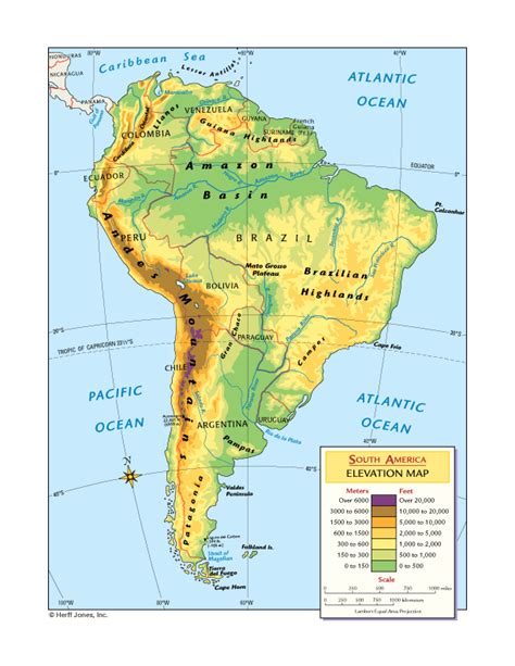 South America Elevation