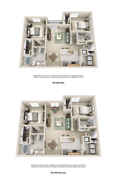 3 Bedroom Apartments Design Builders