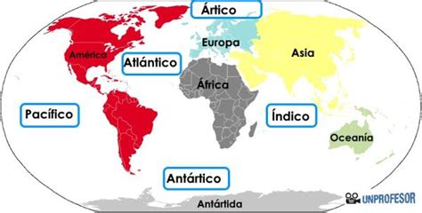 Nombres De Los Océanos Del Mundo ¡con Mapas