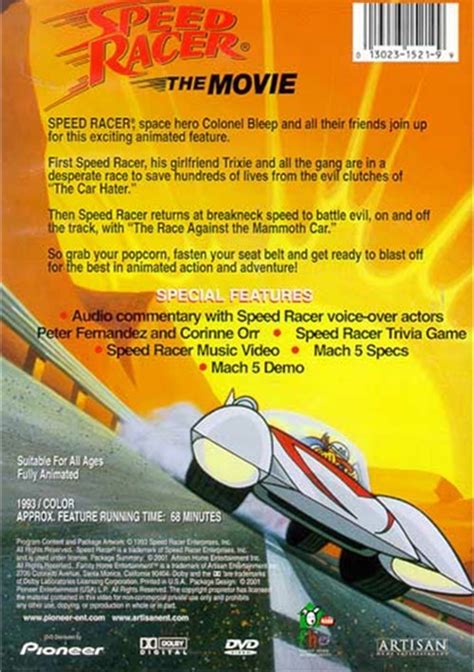 Speed Racer The Movie Dvd 1993 Dvd Empire