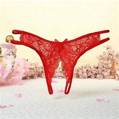 Open File Perspective Sexy Panties Womens Low Waist Lace Hairless