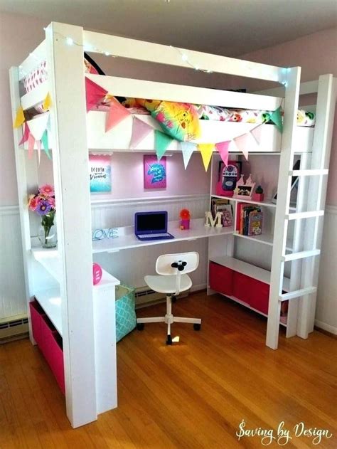 Bunk Bed With Couch And Desk Sale Kids Diy Loft Bed Girls Dream