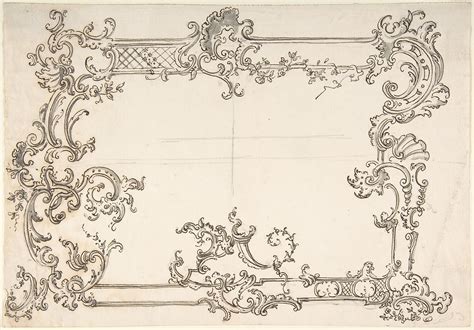 Anonymous Italian 18th Century Rococo Design For A
