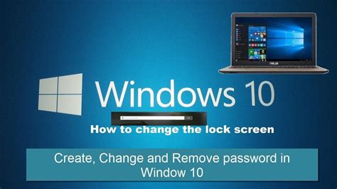 How To Lock Screenchange And Remove Password In Window 10 Youtube