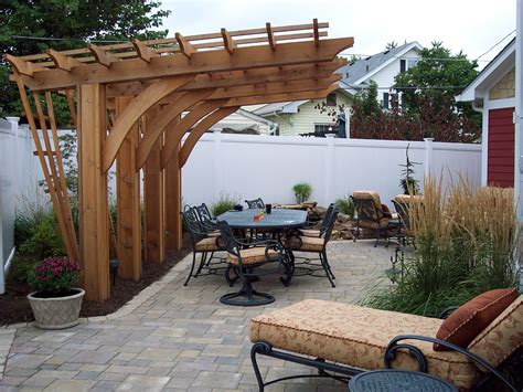 New Patio Pergola And Water Feature Makes This Backyard A Showcase In Irvington Modern Pergola