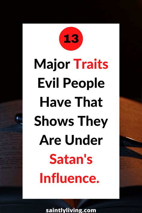 13 Major Traits Of An Evil Person That Defines Them Saintlyliving