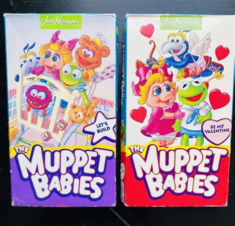 Muppet Babies Vhs Lot Lets Build And Valentines Day Etsy