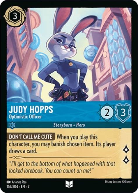 Card News Judy Hopps And Chief Bogo Mushu Report Disney Lorcana