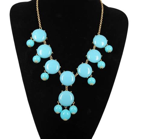 Items Similar To Hot Sale Turquois Stone Bubble Necklace Handmade Bib