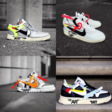 Off White X Nike Sneaker Collab Sneakerhead Stable Diffusion Openart