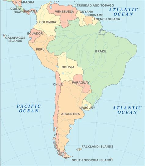 South America Atlas - South America Map and Geography