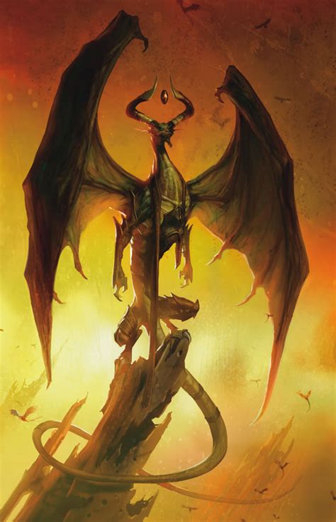 Nicol Bolas Planeswalker Mtg Art From Conflux Magic 2013 Set By D