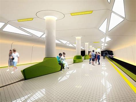 Metro Station On Behance Public Architecture Modern Architecture