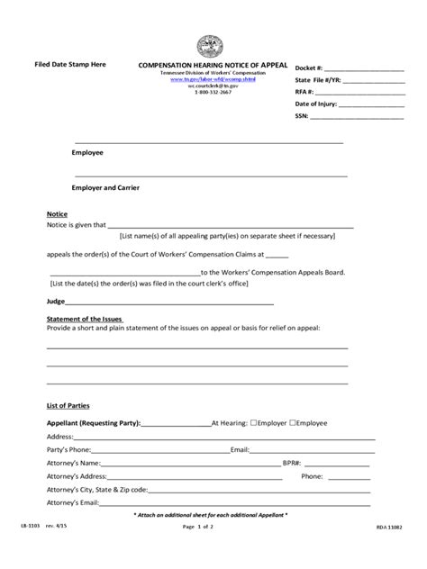 Workers Compensation Forms 29 Free Templates In Pdf Word Excel