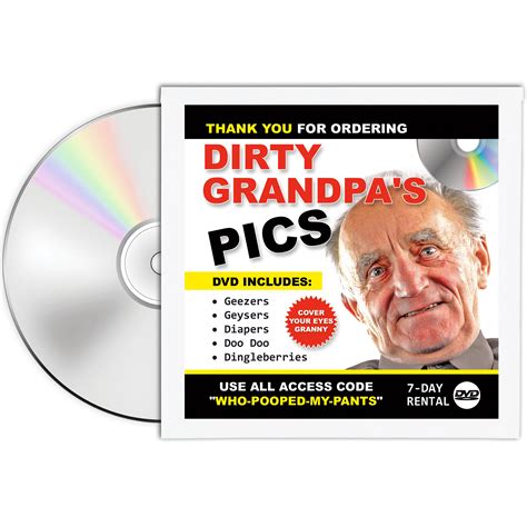 Dirty Grandpas Pics Dvd Prank Mail Design Doggie