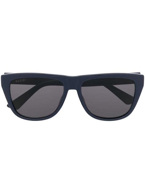 Gucci Eyewear Logo Arm Detail Sunglasses Farfetch