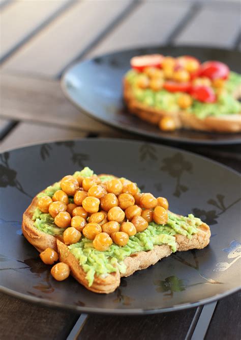 Avocado Toast With Roasted Chickpeas Little Hero Project