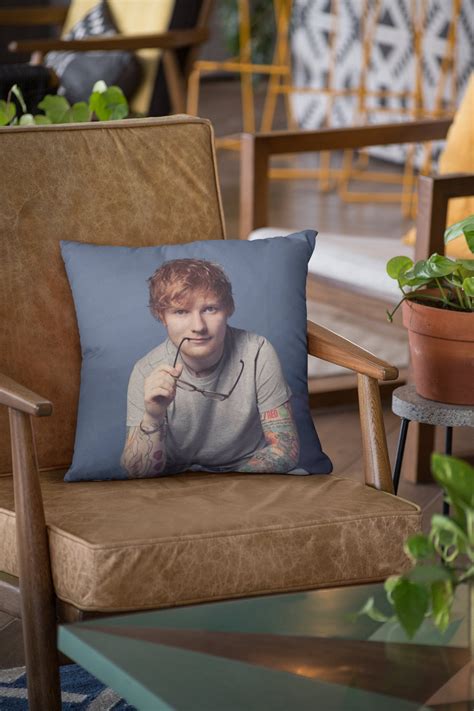 Ed Sheeran Cushion 18x18in Ed Sheeran Merch Pillow Cushion Etsy