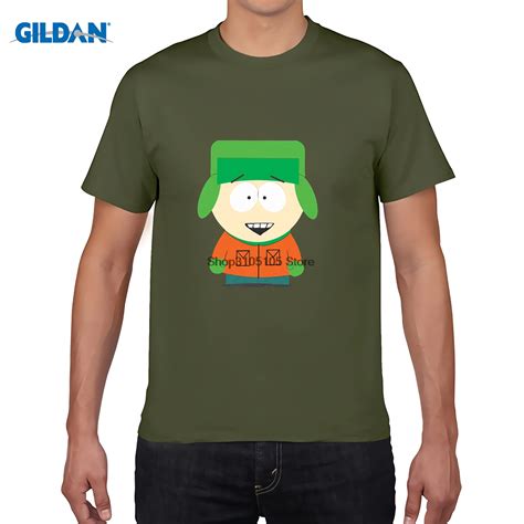 Gildan Kyle Broflovski T Shirt South Park Men Summer Cotton Novelty Tee