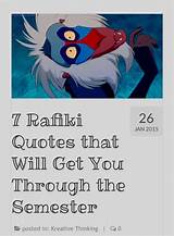 Quotes contained on this page have been double checked for their citations, their accuracy and the impact it will have on our readers. As 25 melhores ideias de Rafiki quotes no Pinterest | personagens da Disney, O rei leão e Disney