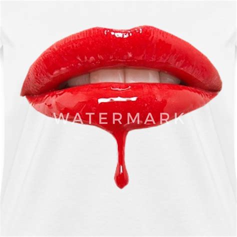 Dripping Red Lipstick T Shirt Spreadshirt