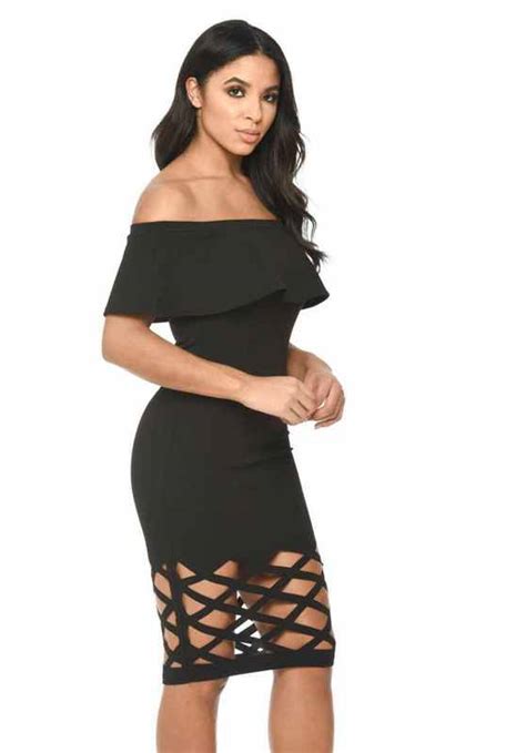 Buy New Style Fashion Women Dress Black Off Shoulder