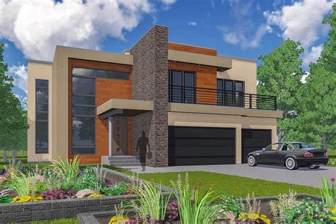 Plan 80878pm Dramatic Contemporary With Second Floor Deck Modern