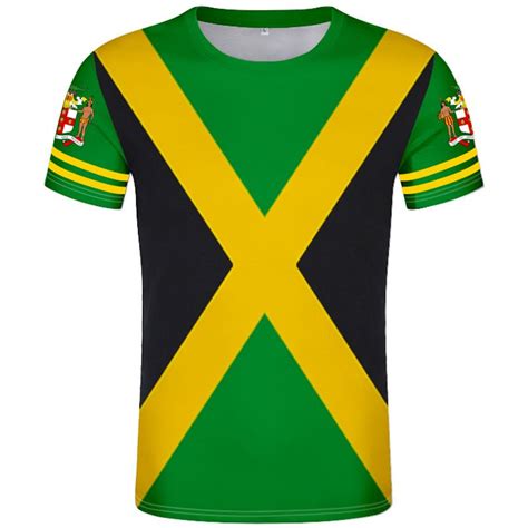 jamaica t shirt diy free custom made name number jam t shirt nation flag jm jamaican country