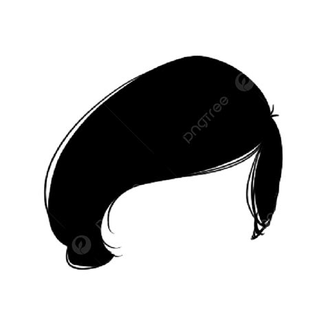 Female Hairstyle Silhouette Png Images Perfect Black Ladies Short Hair