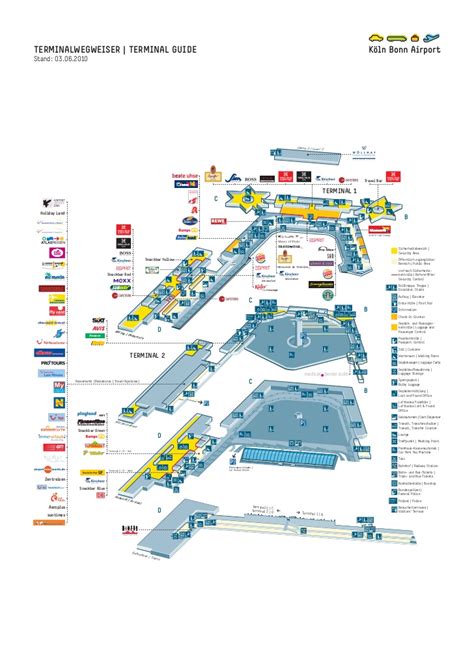 Auf dieser seite finden sie eine übersicht der wichtigsten informationen zum flughafen düsseldorf. Koeln Bonn Airport Terminalplan