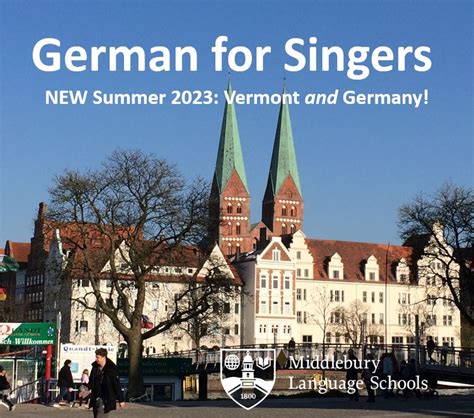 German For Singers Update Middlebury Language Schools