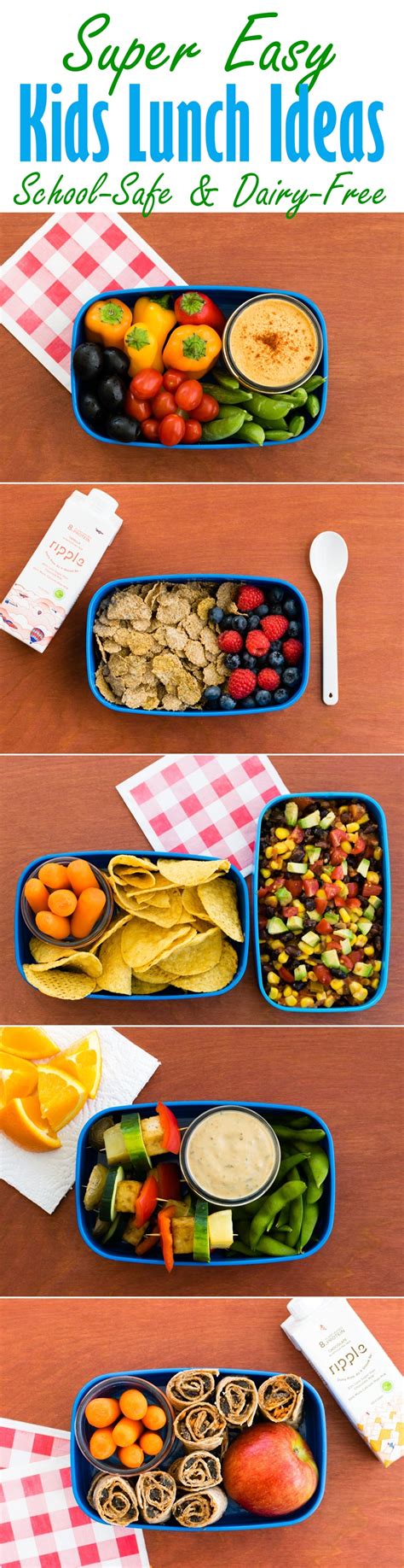 Easy Kids Lunch Ideas Dairy Free School Safe And No Prep