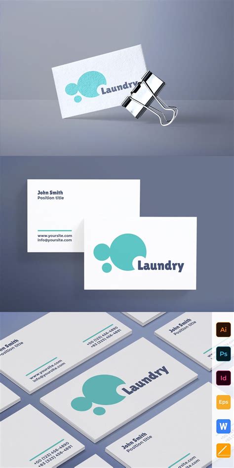 Laundry Business Card Laundry Business Unique Business Cards